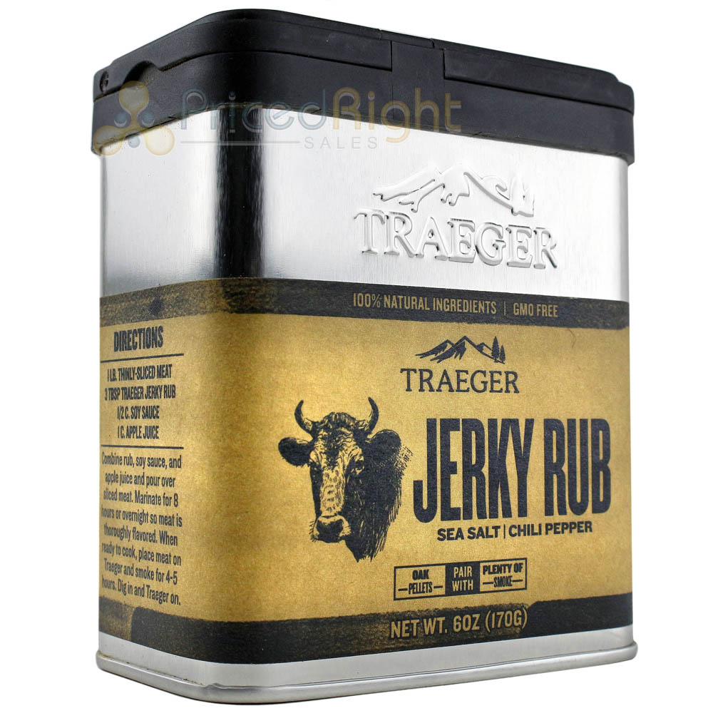 Traeger Grills 6 Oz Jerky Seasoning BBQ Rub Gluten and Gmo Free 100