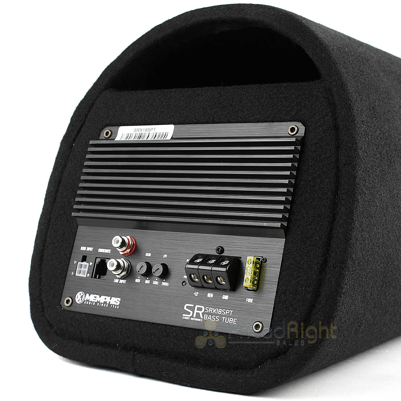 Memphis Audio 8" Powered Bass Tube Amp Vented 300W Max Street Reference