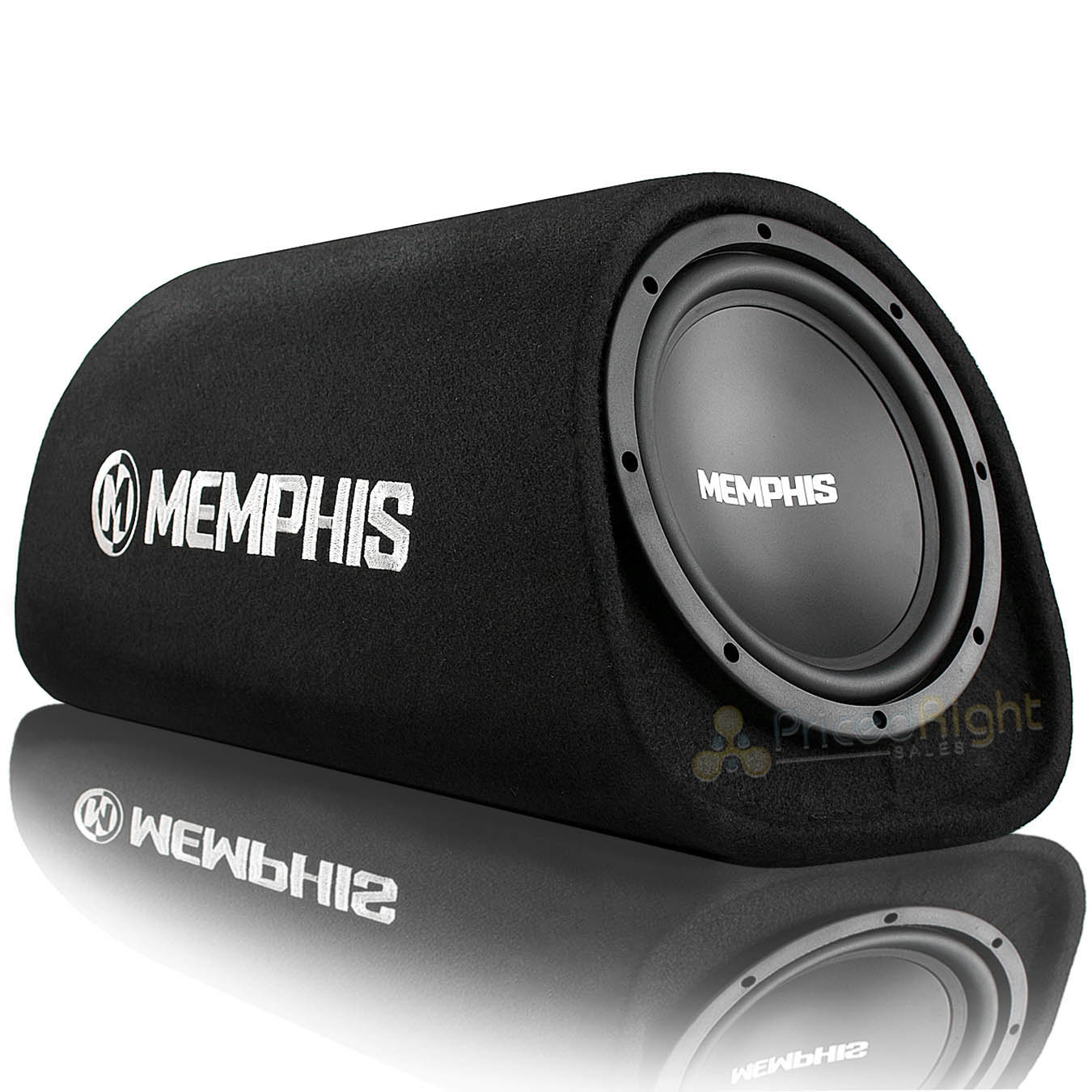 Memphis Audio 8" Powered Bass Tube Amp Vented 300W Max Street Reference