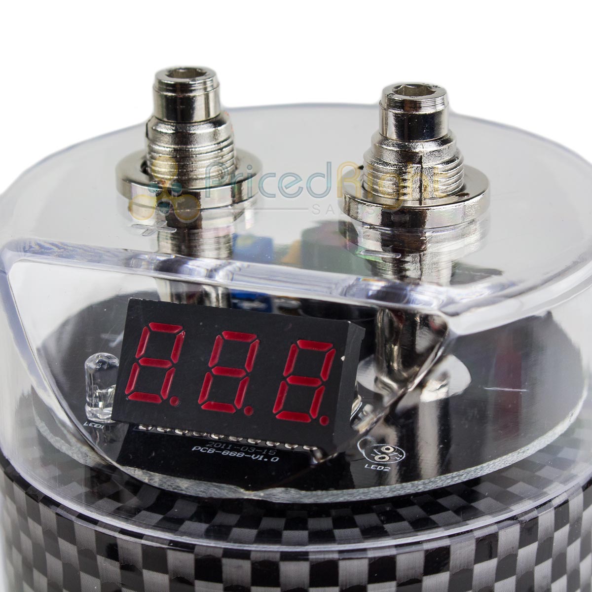 Stinger Select SSCAP5M Brushed Aluminum 5 Farad Digital Capacitor