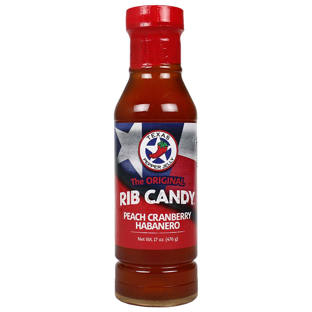 Texas Pepper Jelly Peach Cranberry Habanero Rib Candy Glaze Sauce 17 Oz
