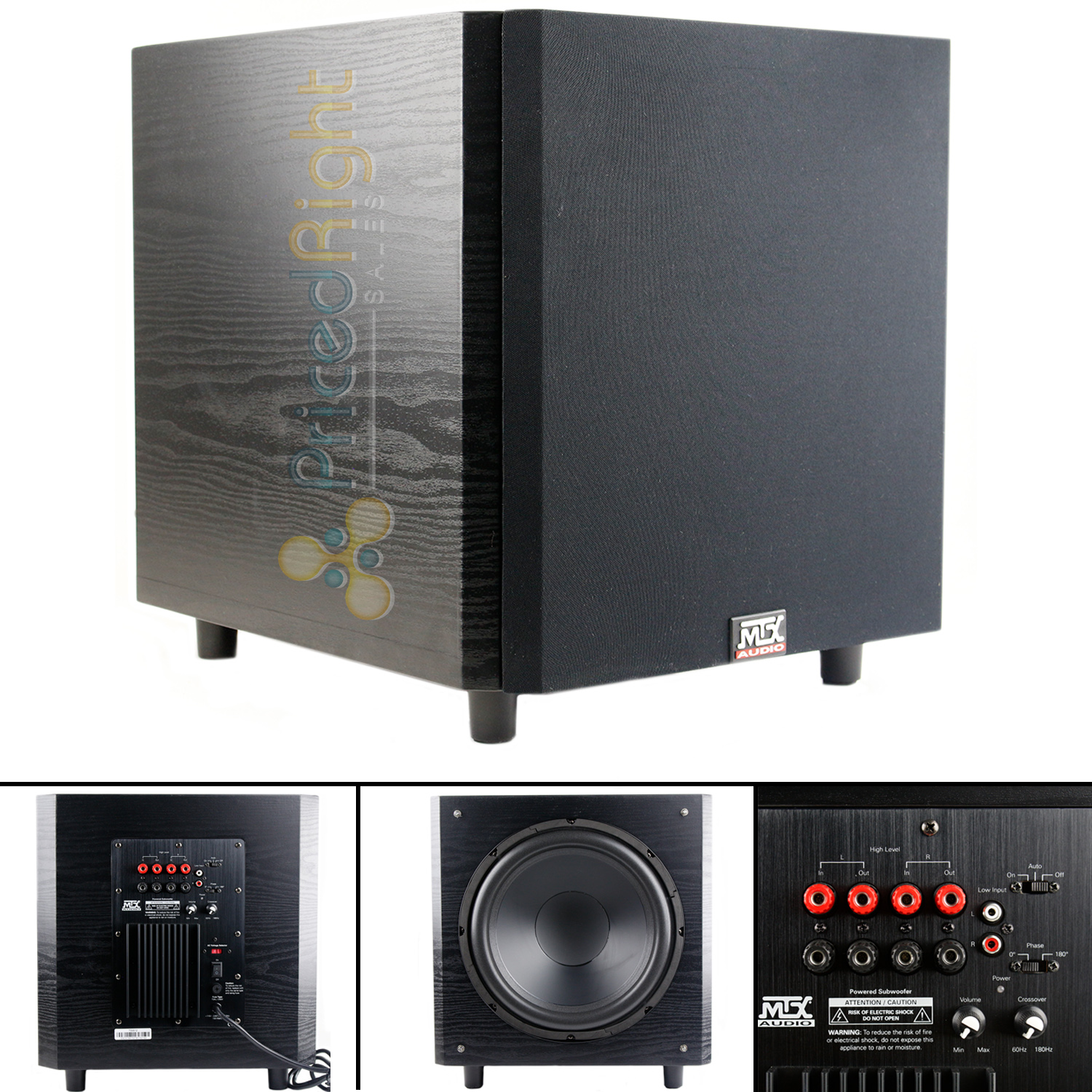 mtx powered 12 home theater subwoofer