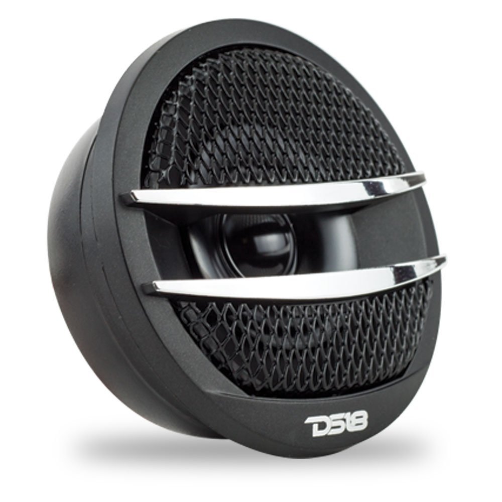 DS18 TX1R Tweeter X1 200 Watts Max PEI Dome Ferrite Tweeters Black//Red Set of 2