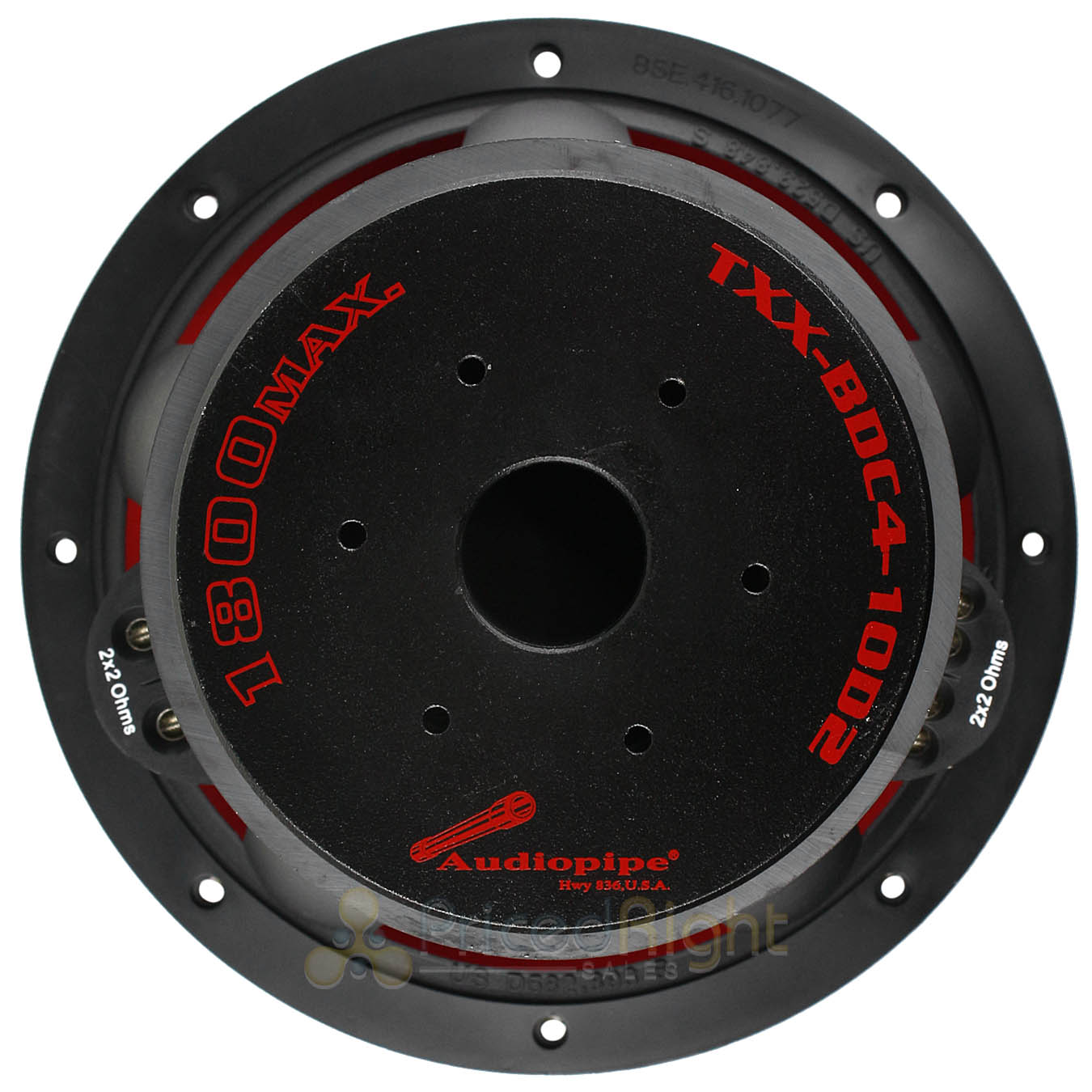 Audiopipe 10" Dual 2 Ohm Subwoofer 1800W Max Quad Stack TXXBDC410D2