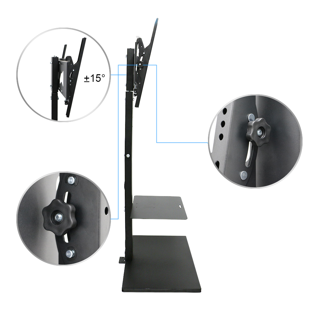 Universal Floor TV Stand Base Swivel Mount Bracket Fit 32"to 65" HD LED