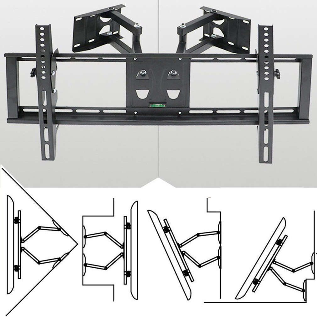 2755" Articulating TV Wall Mount Corner Bracket Rack Flexible Fit