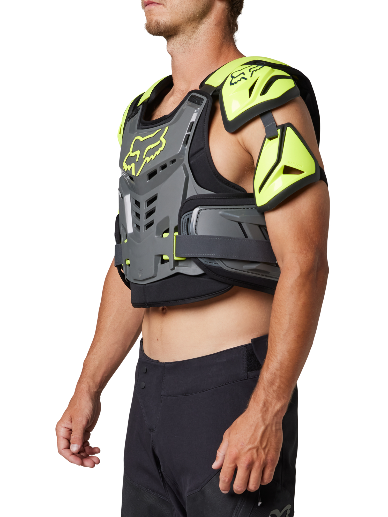 Fox Racing Men's Raptor Vest CE Chest Guard (Dark Shadow Grey