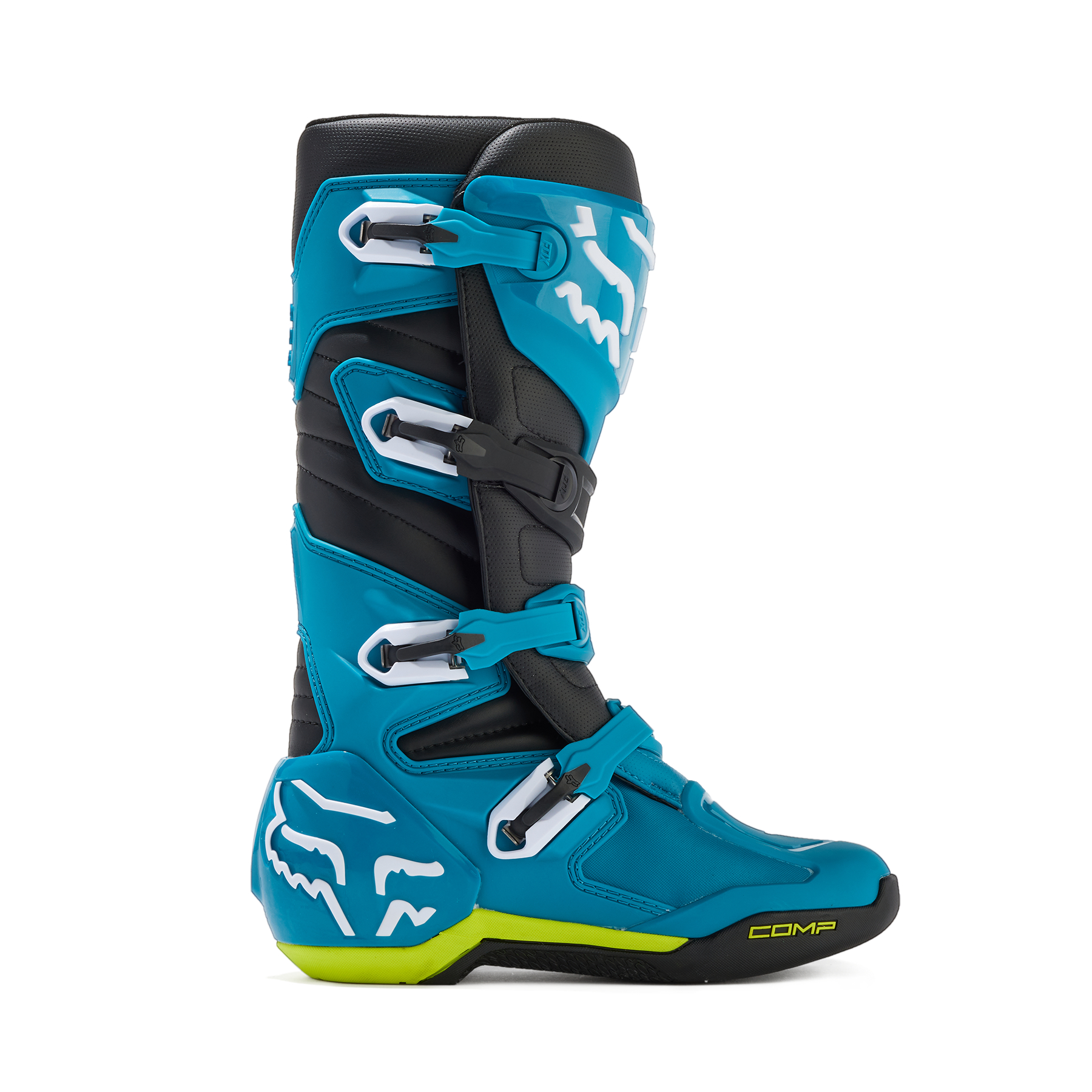 Fox Racing Men's Comp Motocross Boots (Blue/Yellow) 28373-026 | eBay