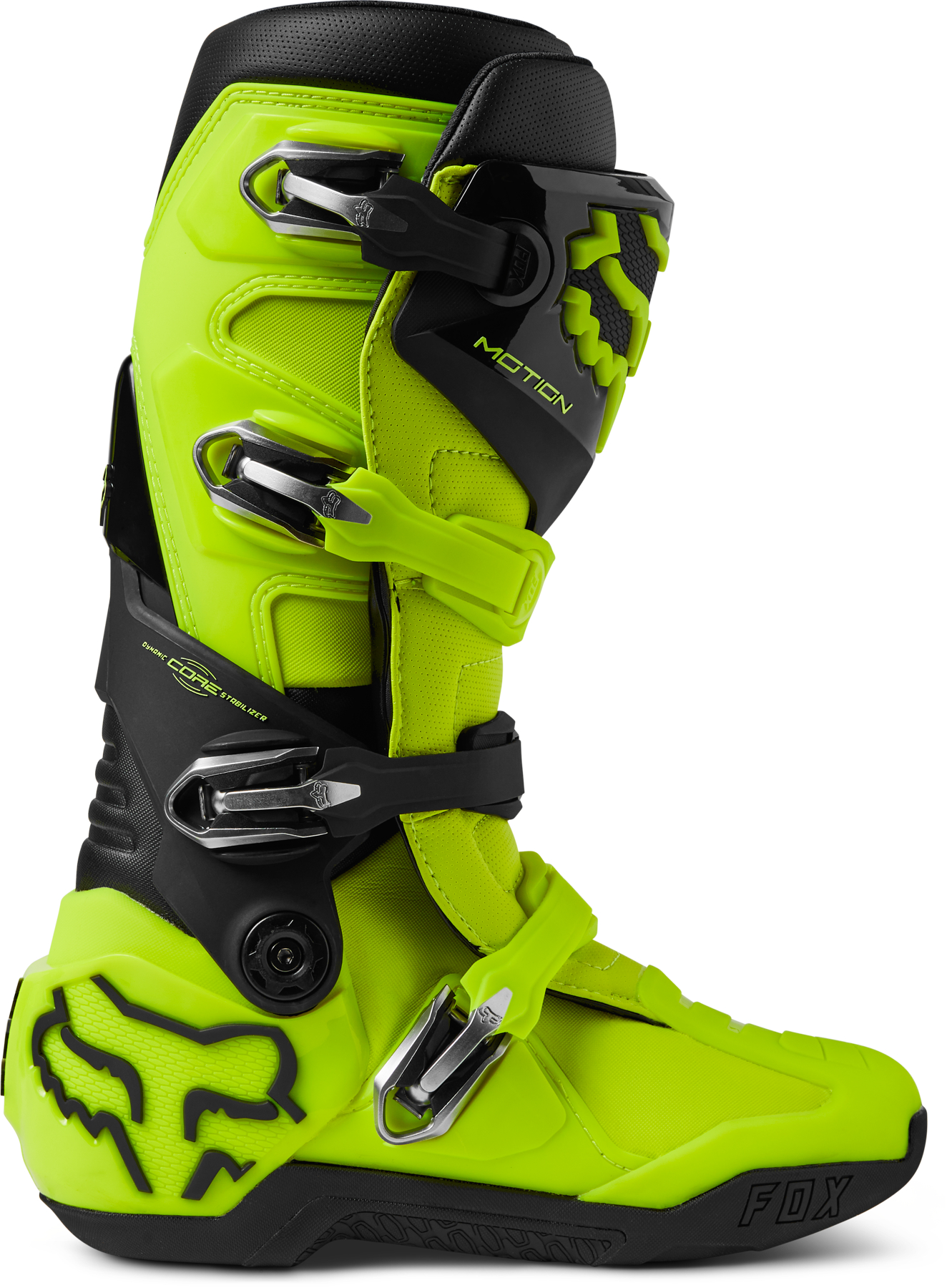 【Foo】 Fox Racing Motion Motocross Boots (Fluorescent Yellow) 29682-130