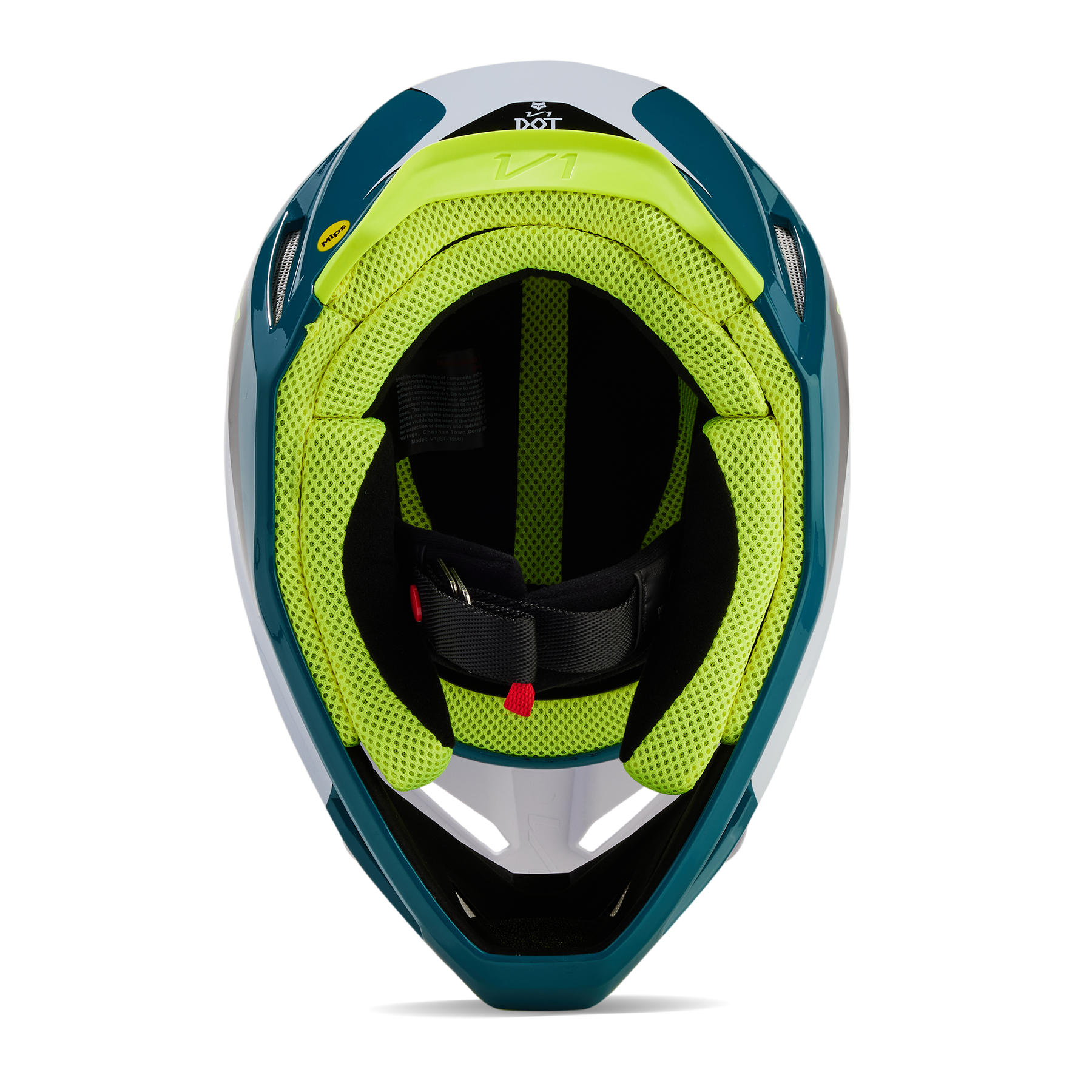 Fox Racing V1 Nitro Motocross Helmet (Maui Blue) 31370-551 | eBay