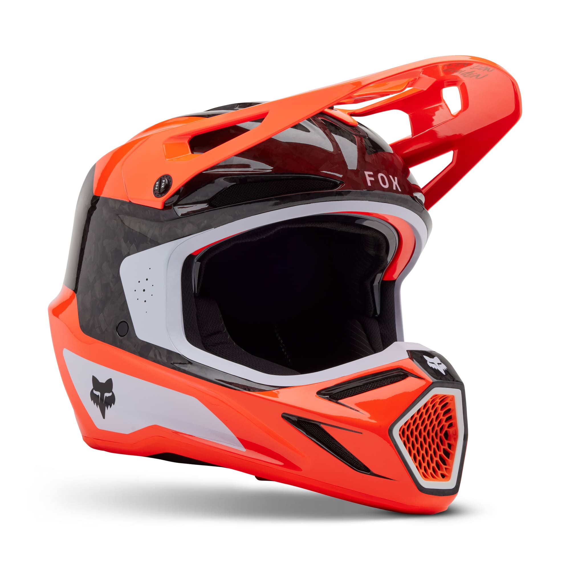 Fox Racing V3 RS Infinite Helmet (Fluorescent Orange) (XX-Large