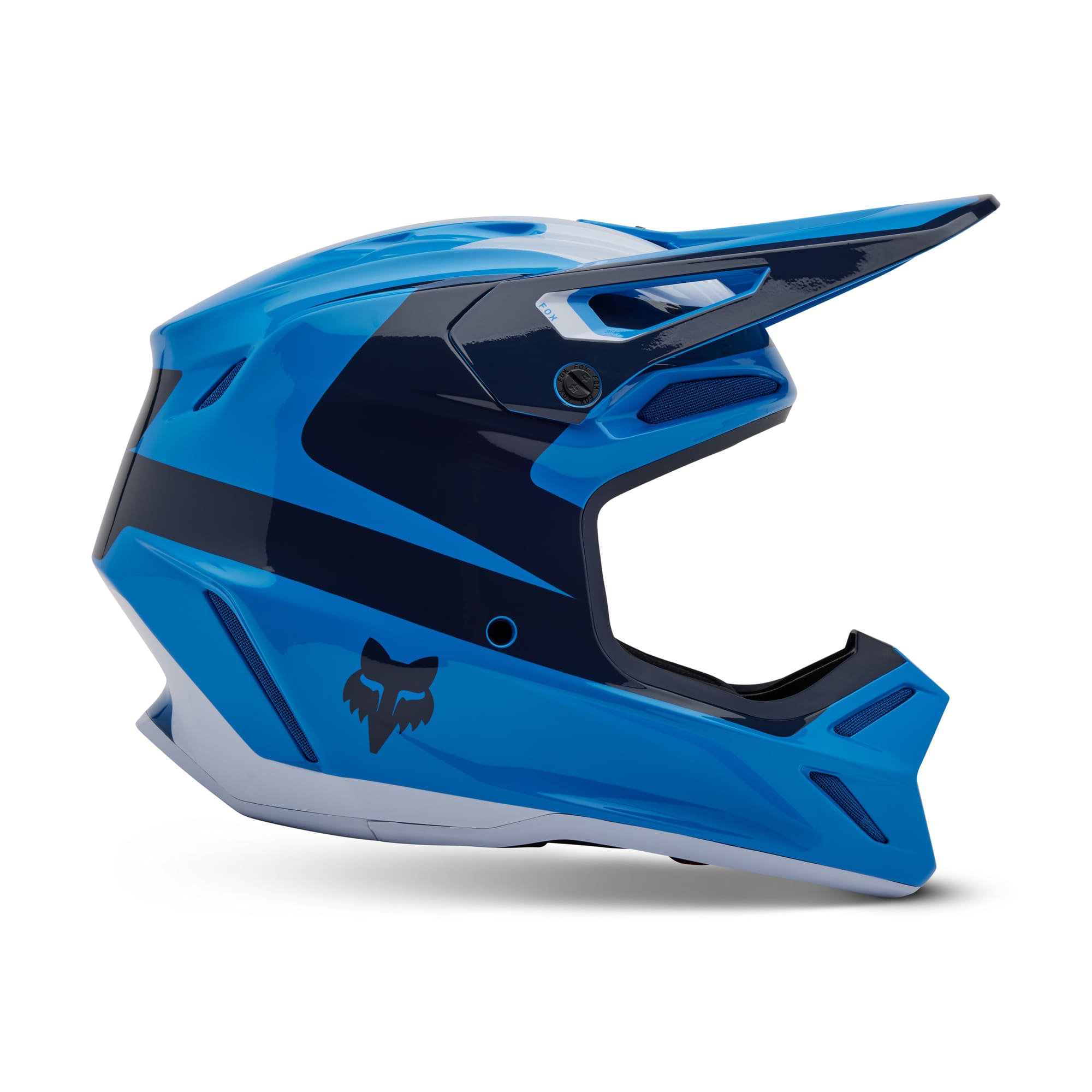 Fox Racing V3 Divider Helmet (True Blue) 32997-188 | eBay