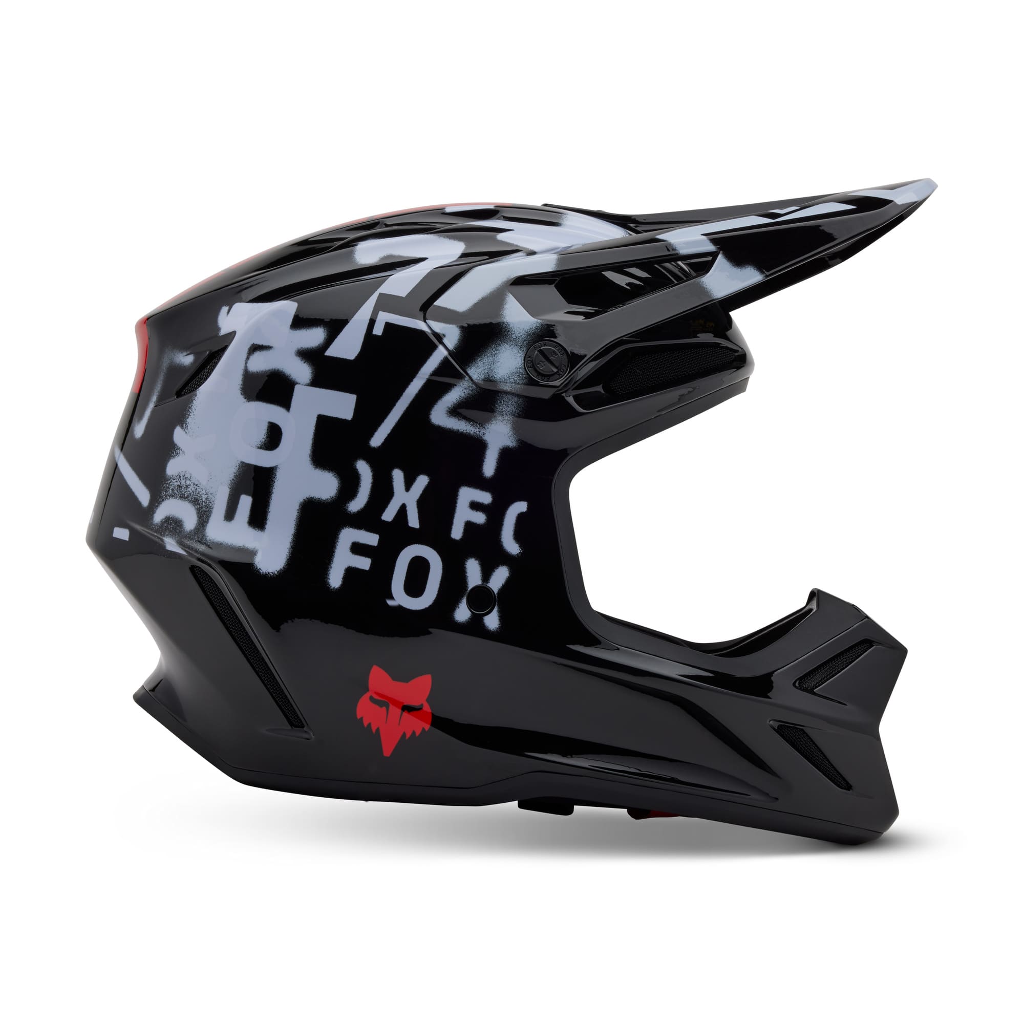 Fox Racing V3 Seventy4 Helmet (Black) (Small) 33122-001-S | eBay