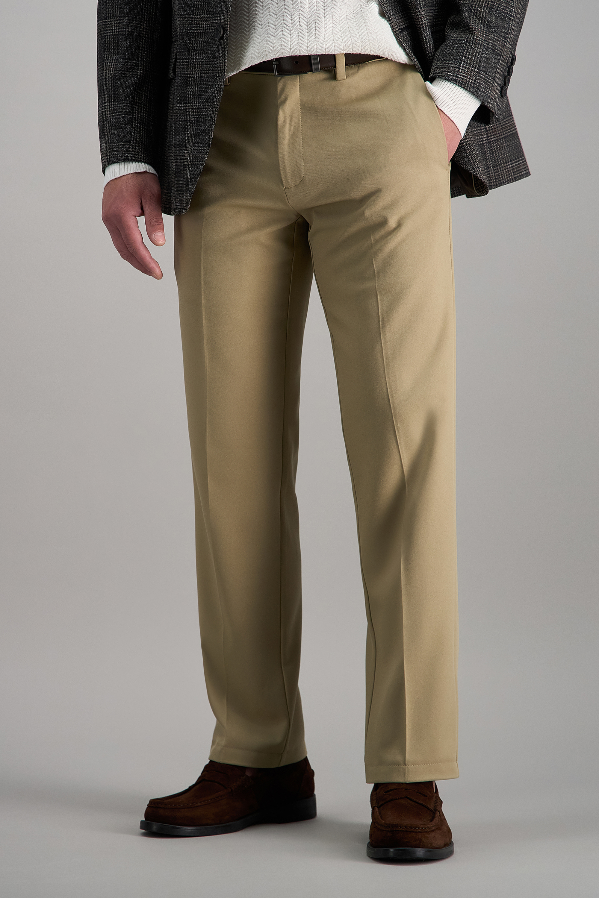 Haggar Cool 18 Pro Straight Fit Mens 34 