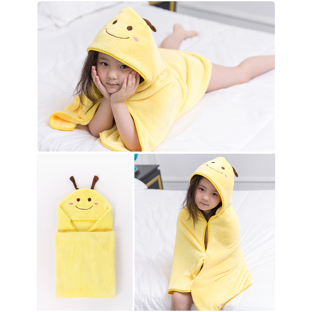 Cute Unisex Kids Baby Hooded Poncho Cartoon Swimming Beach Bath Towels
