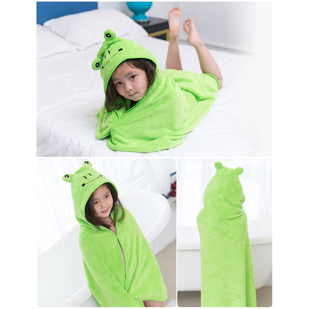 Cute Unisex Kids Baby Hooded Poncho Cartoon Swimming Beach Bath Towels