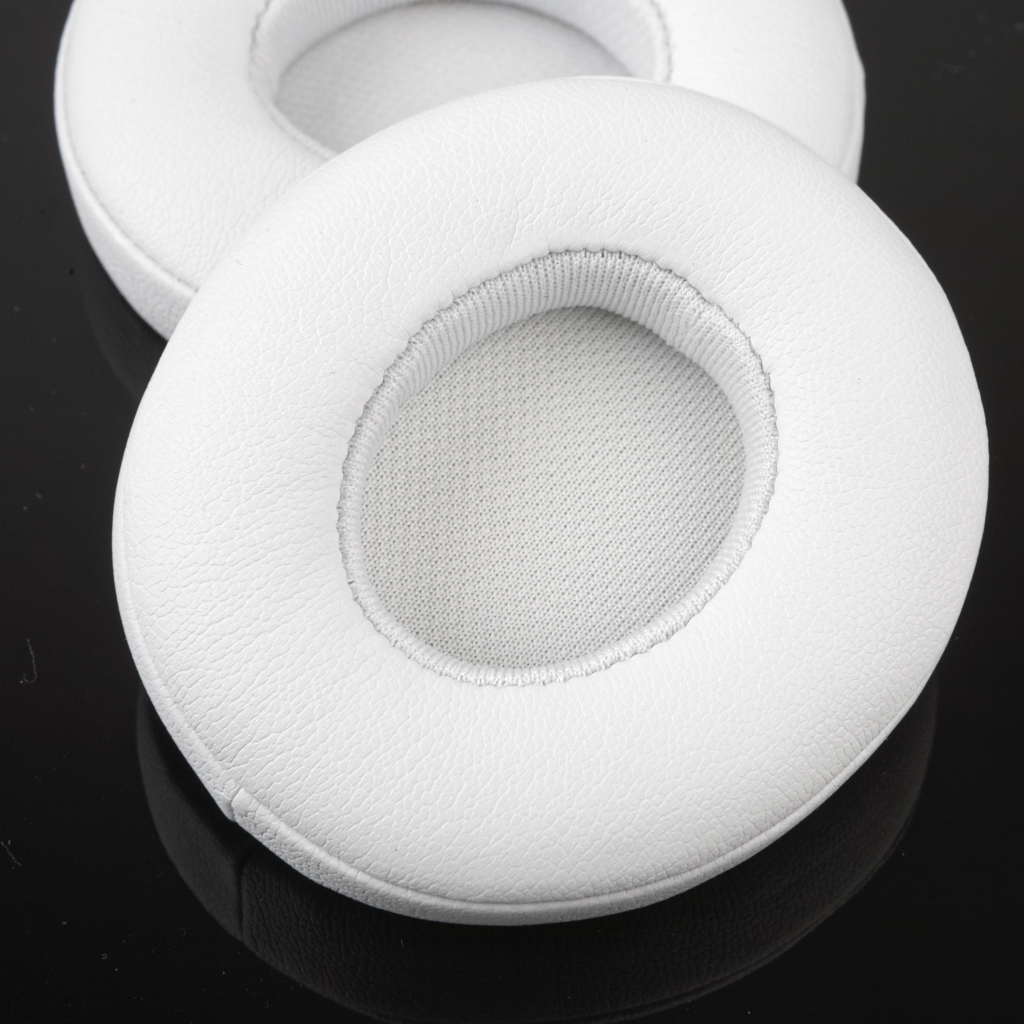 White Ear Pads for Beats by Dr Solo2 + Solo2 Wireless Headphones