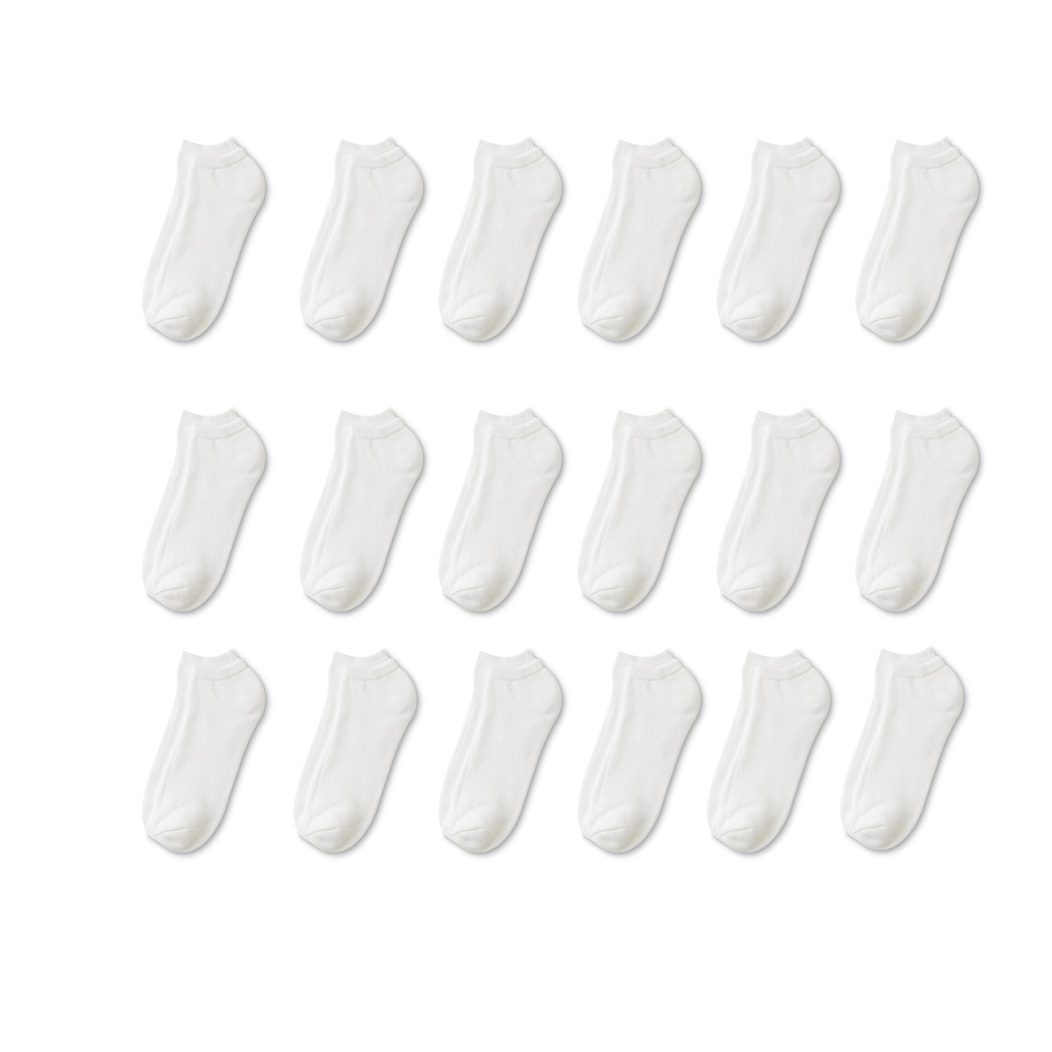 18 Pairs Men Classic Low Cut Socks 9-11 or 6-8 Black or White or Mixed - Picture 7 of 7