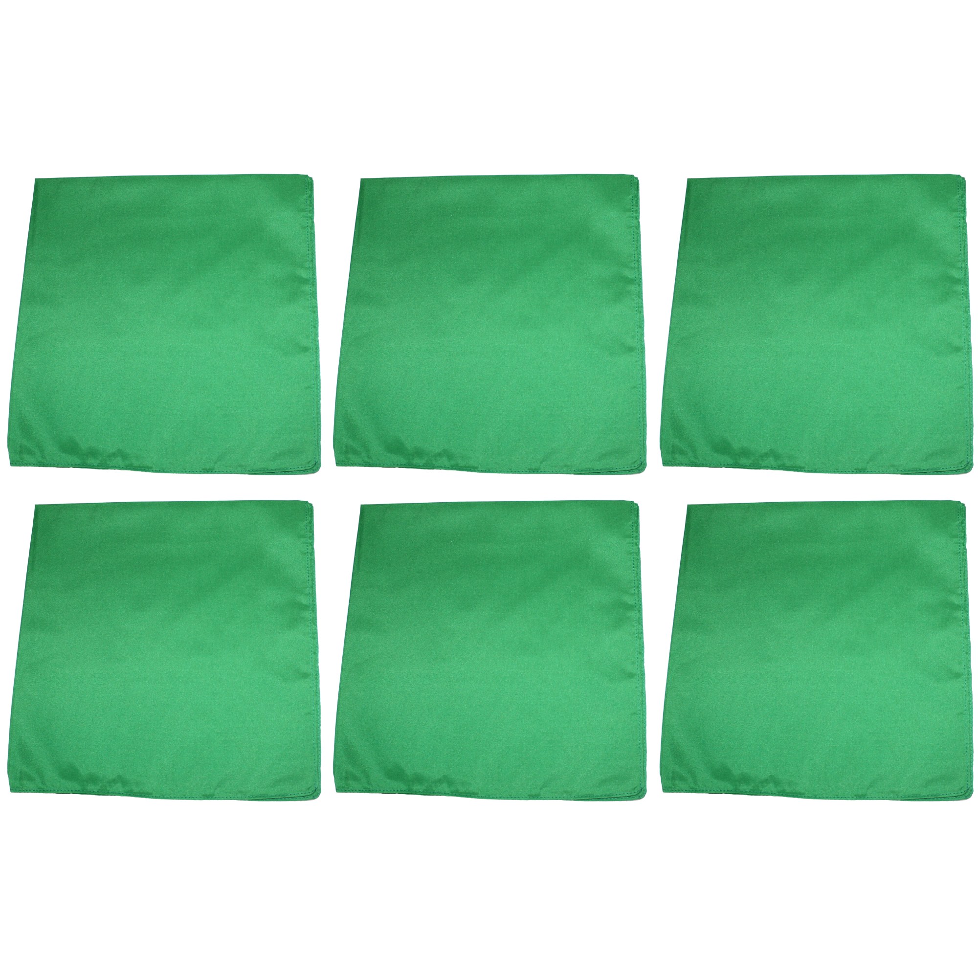 6 Pack Solid Color Cotton Bandanas Soft, Durable, and Reusable