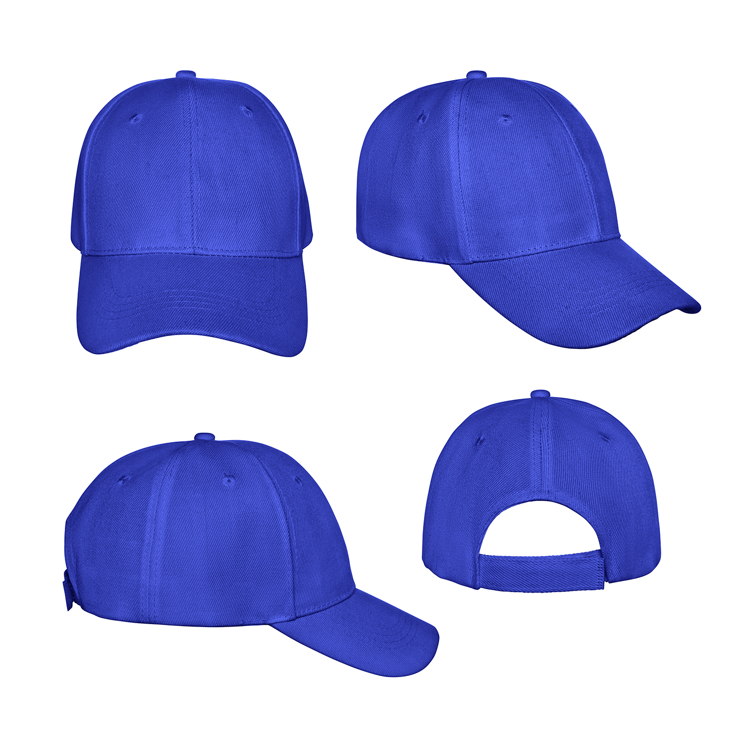 Pack of 5 Mechaly Plain Baseball Cap Hat Adjustable Back - Picture 43 of 51