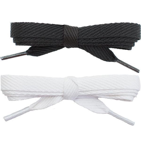 4 Pairs 3/8" Soft Cotton Flat Shoelaces for Any Shoes - Picture 12 of 19