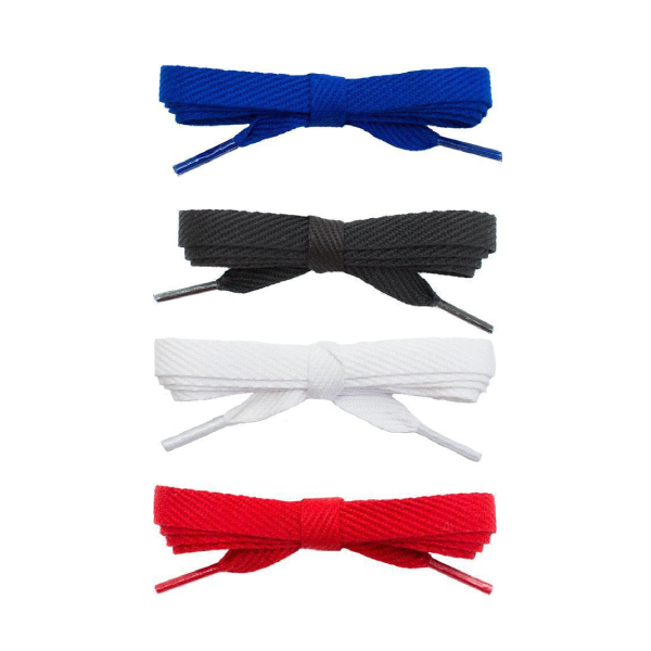 4 Pairs 3/8" Soft Cotton Flat Shoelaces for Any Shoes - Picture 13 of 19