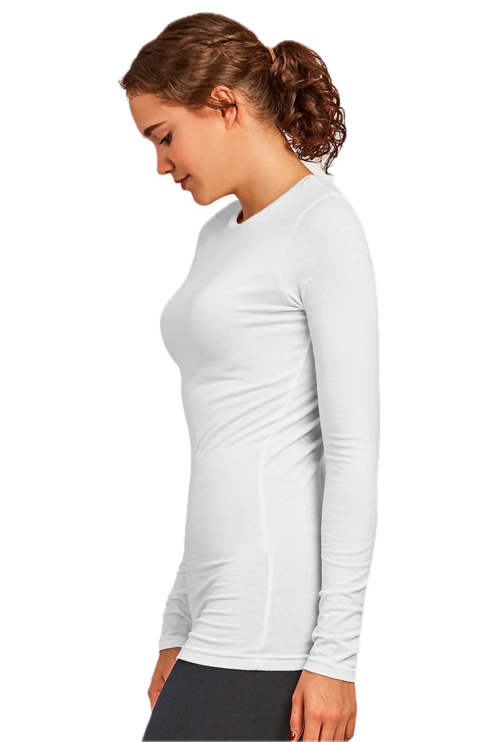Pack of 6 Women’s Long Sleeve Classic Fit Crew Neck Shirts - Picture 7 of 14