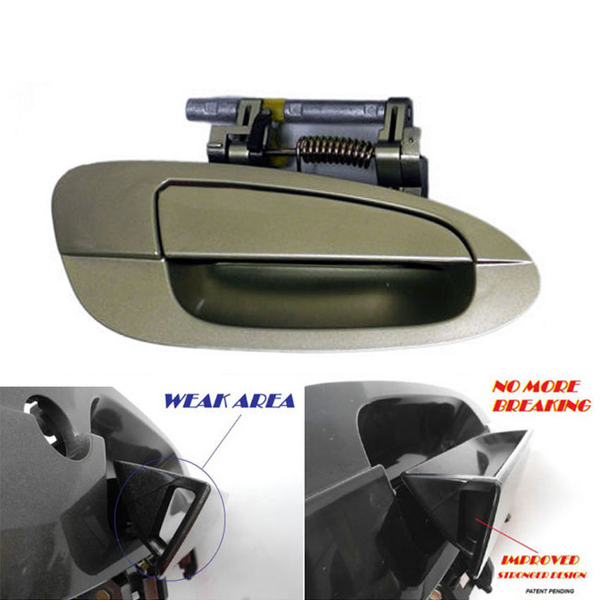 Complete Set Of 4 Outside Door Handles For 2002-2006 Nissan Altima - EY1 Champagne Gold Color