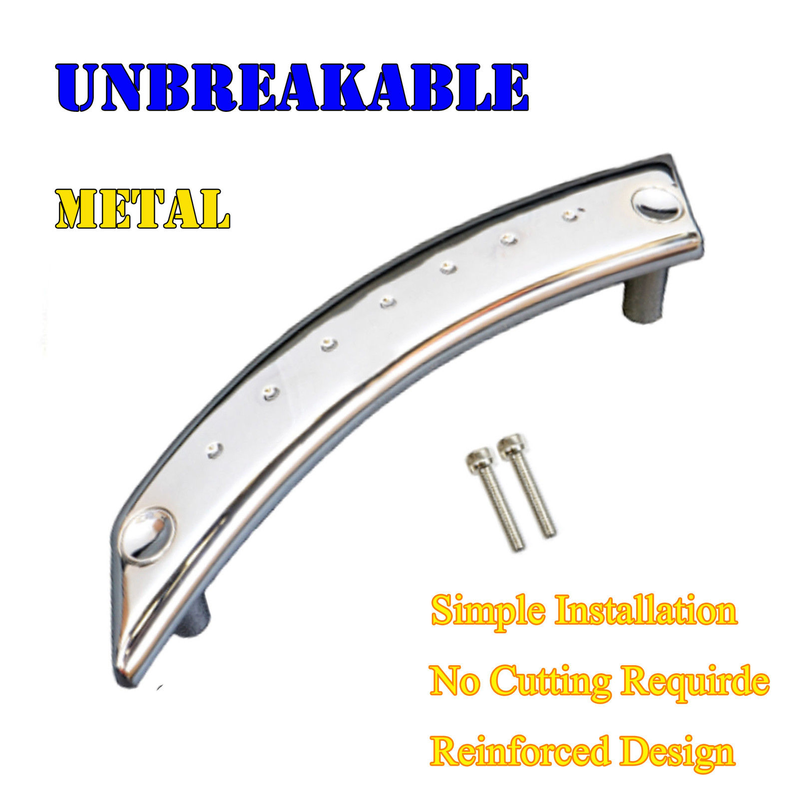 Front Right Metal Reinforced Door Panel Door Handle Chrome Repair Kit