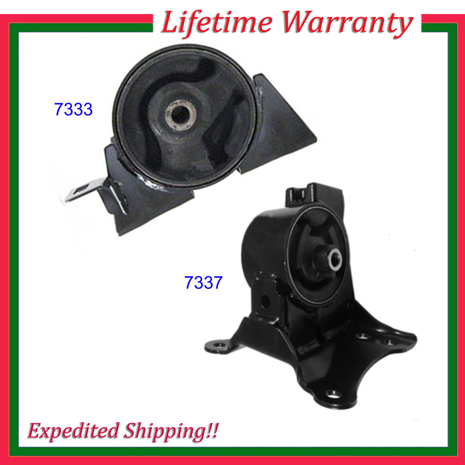 For 0506 Nissan XTrail 2.5L Engine Motor & Trans Mount Set 7333 7337