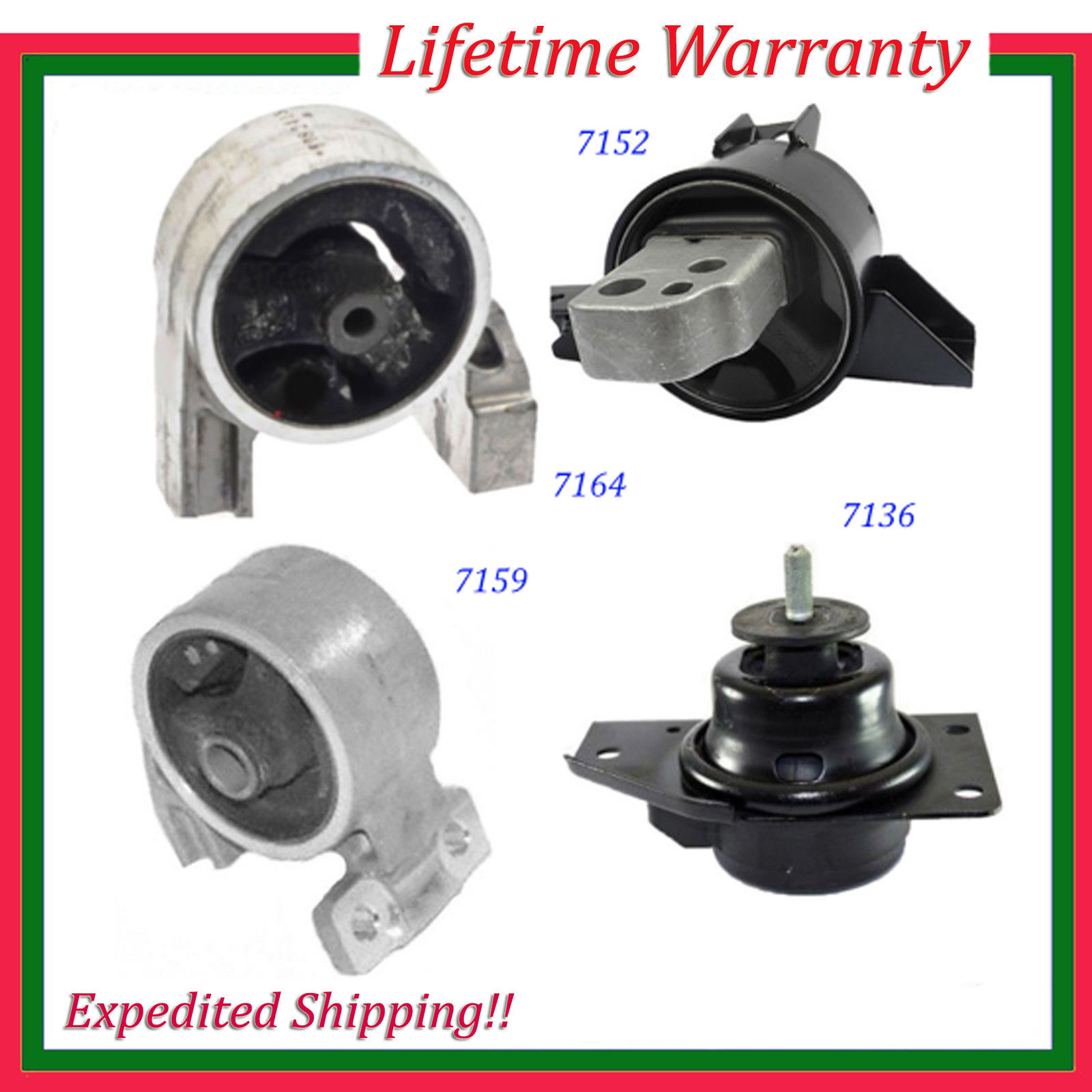 New For 06-11 Hyundai Accent Kia Rio Rio5 1.6L Transmission Mount 7152