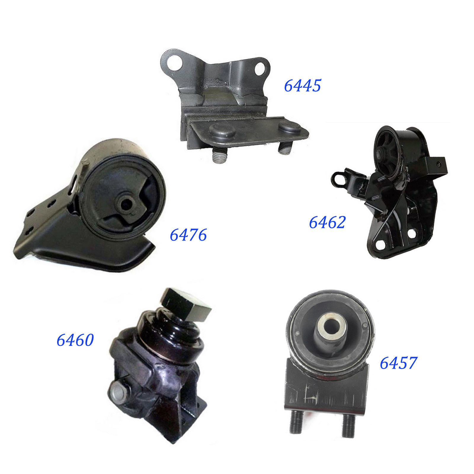 For 93-97 Mazda 626 2.5L Motor & Trans Mount Manual 6445 6462 6460 6457 6476