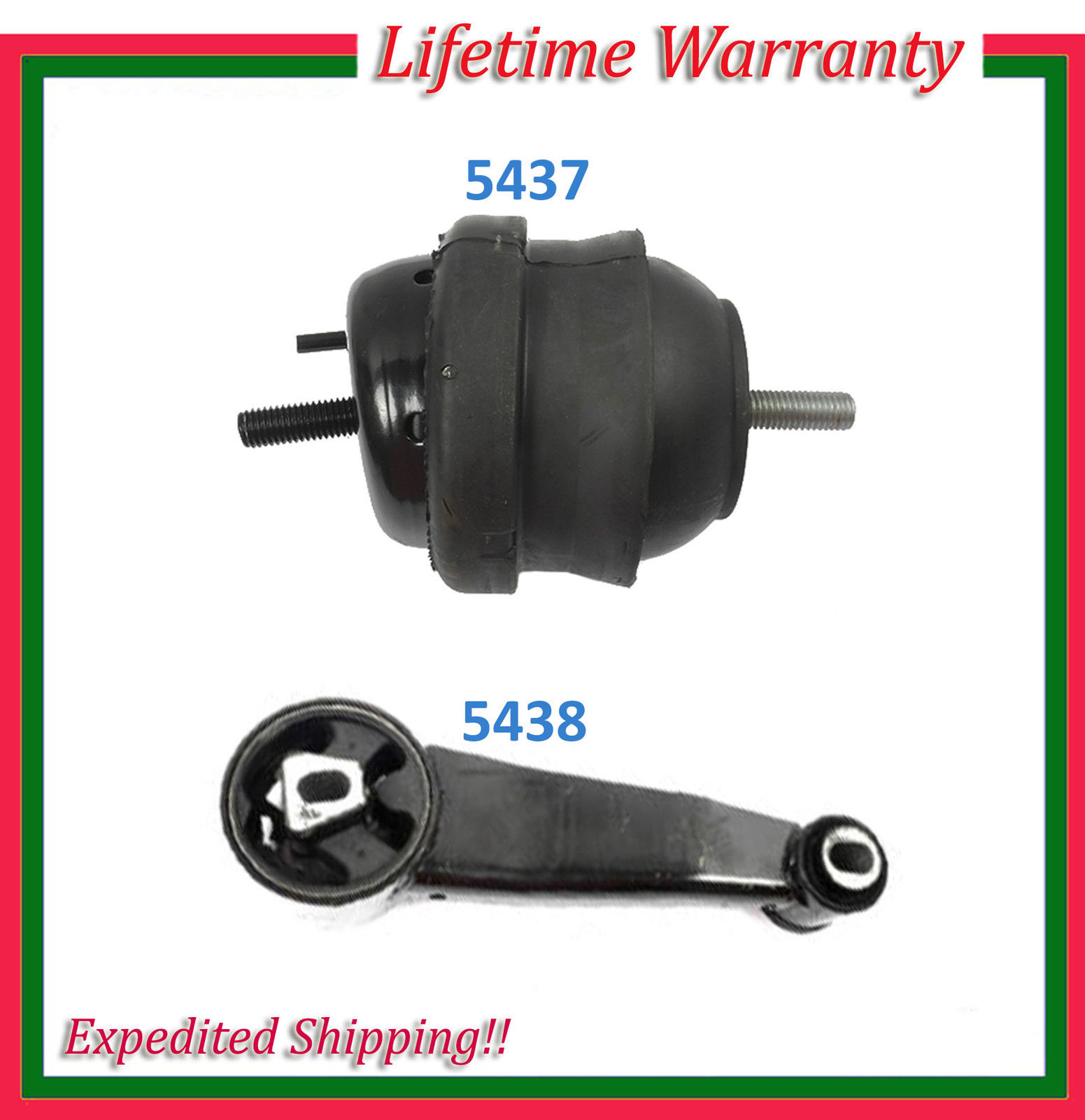 M1367 Engine Motor Mount For 0608 Buick Lucerne 3.8L Set 2pcs 5437