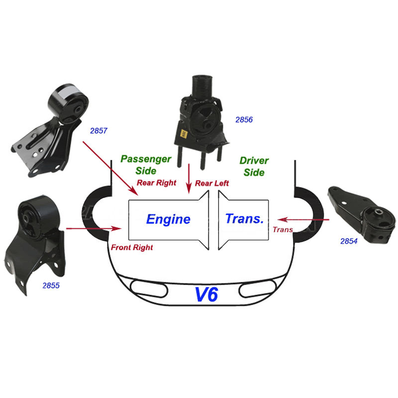 Rear Left Engine Motor Mount for 1993-1998 Nissan Quest 3.0L A2856,11320-0B010
