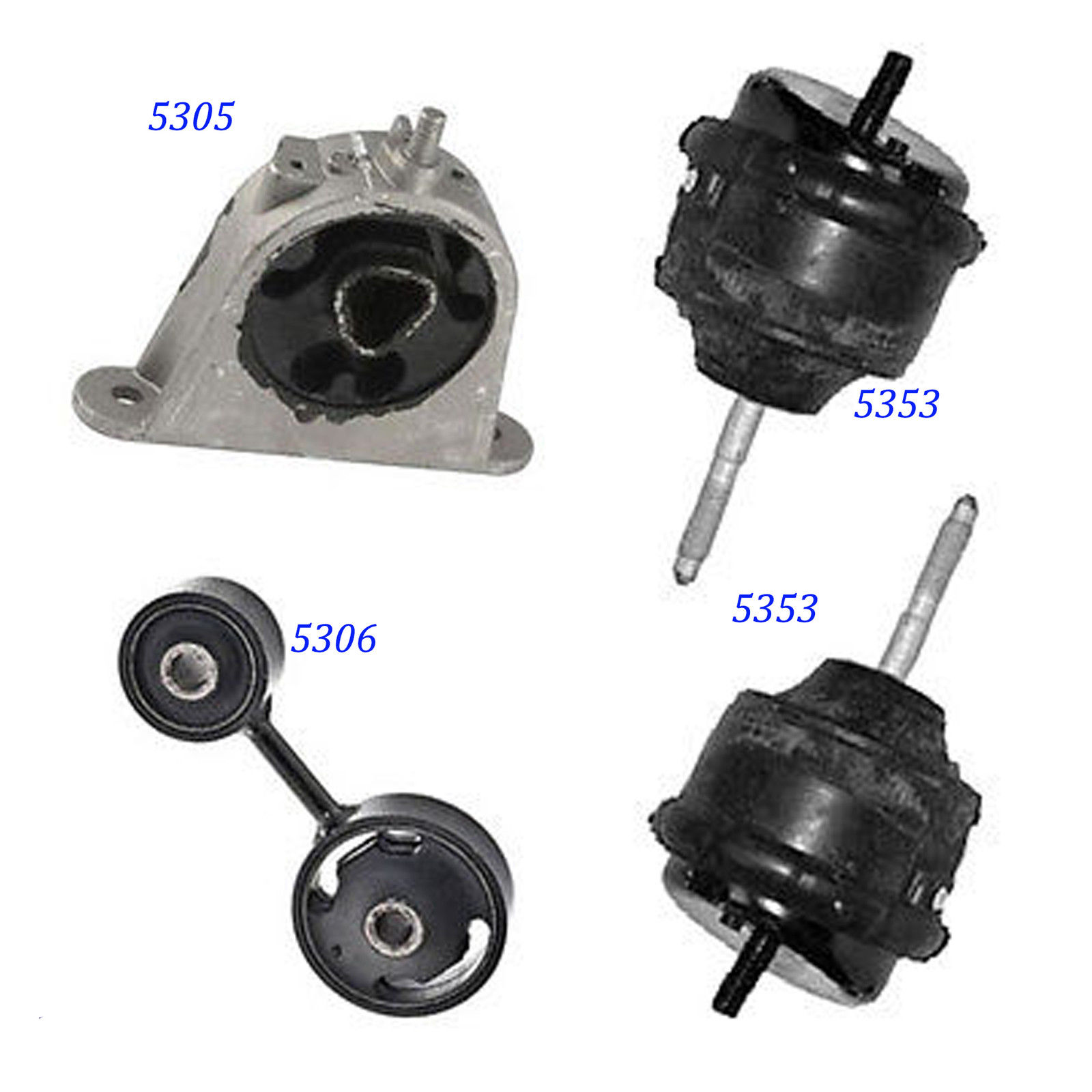 For 20072008 Chrysler Pacifica 3.8L Engine Motor & Trans Mount Set