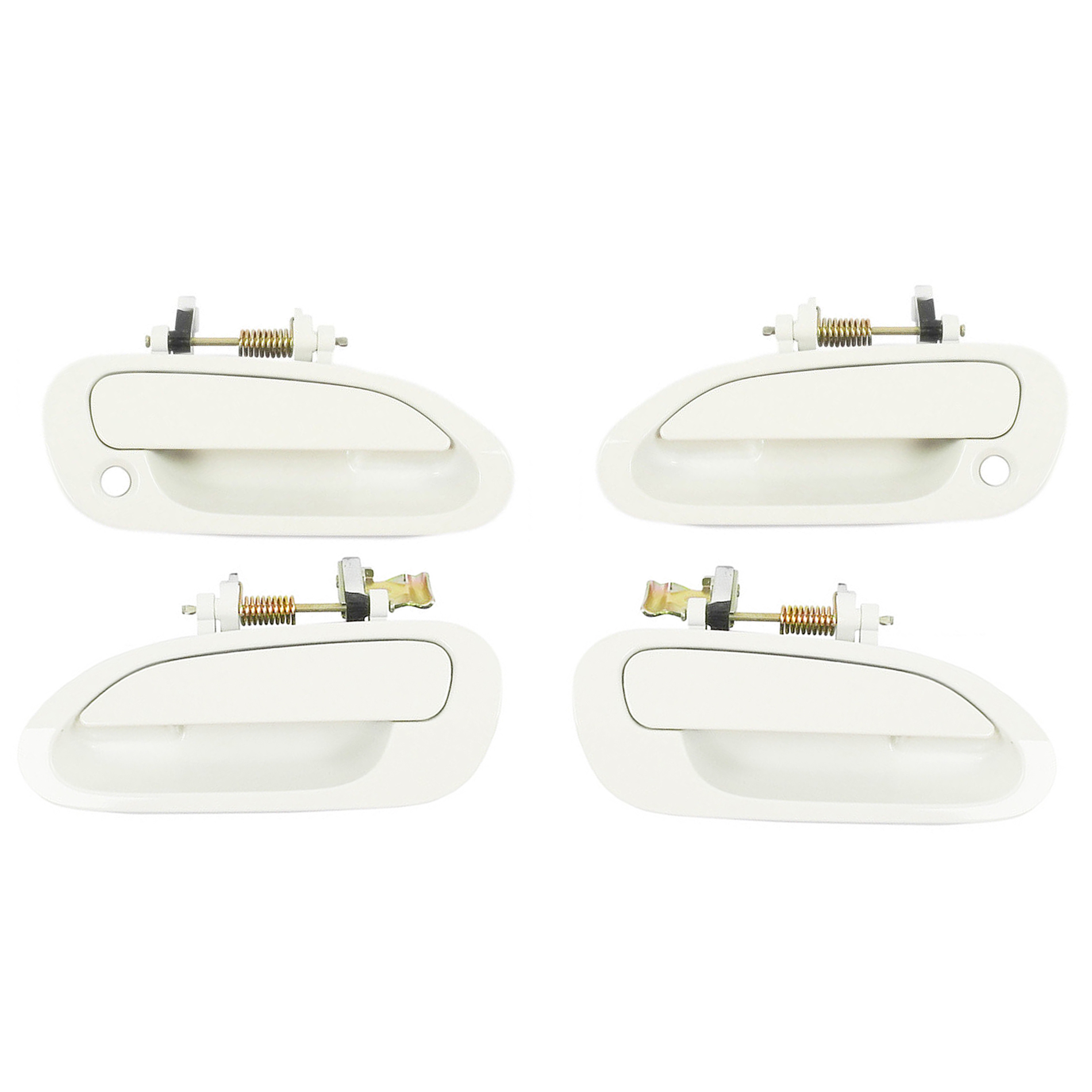 Exterior Door Handle Rear Left /& Right for 1998-2002 Honda Accord NH578 White