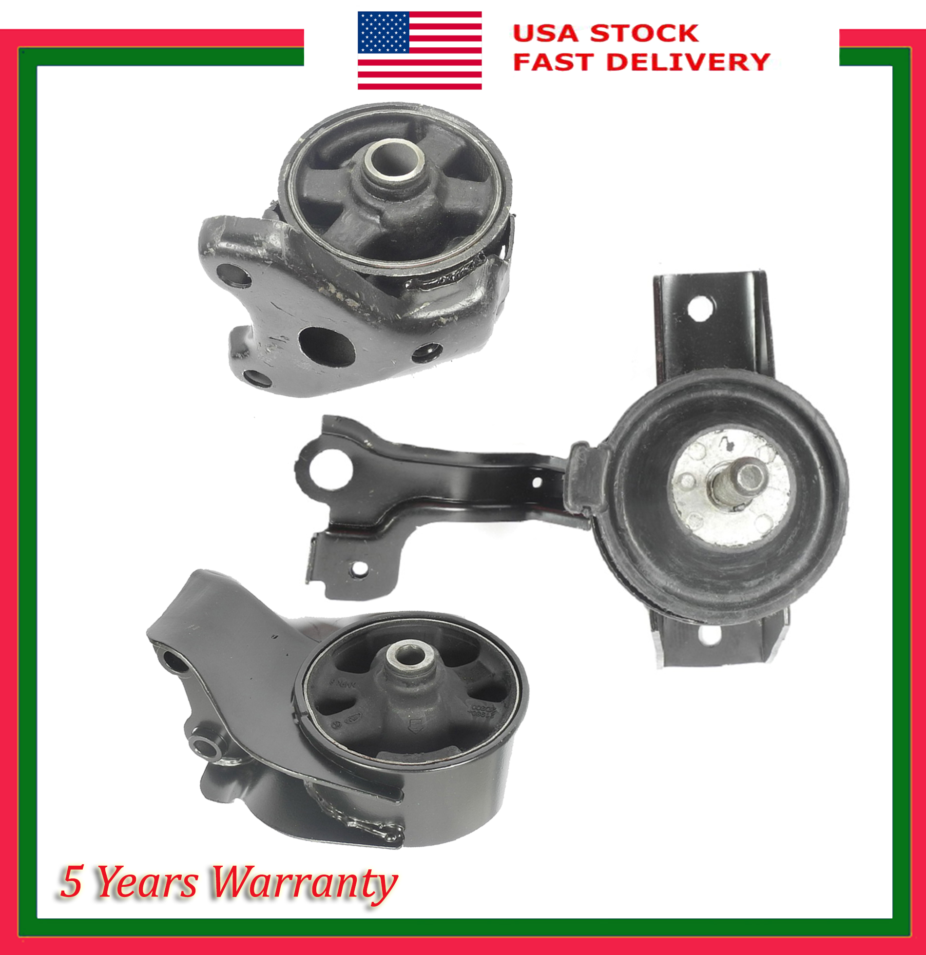 New For 03-05 Hyundai Tiburon 2.0L 7118 7128 7116 M156 Motor Mount Set 3