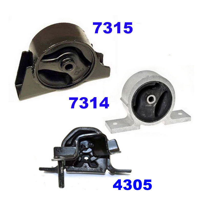2000-2001 for Nissan Sentra 2.0L for Auto. Front /& Rear Engine Motor Mount 3PCS