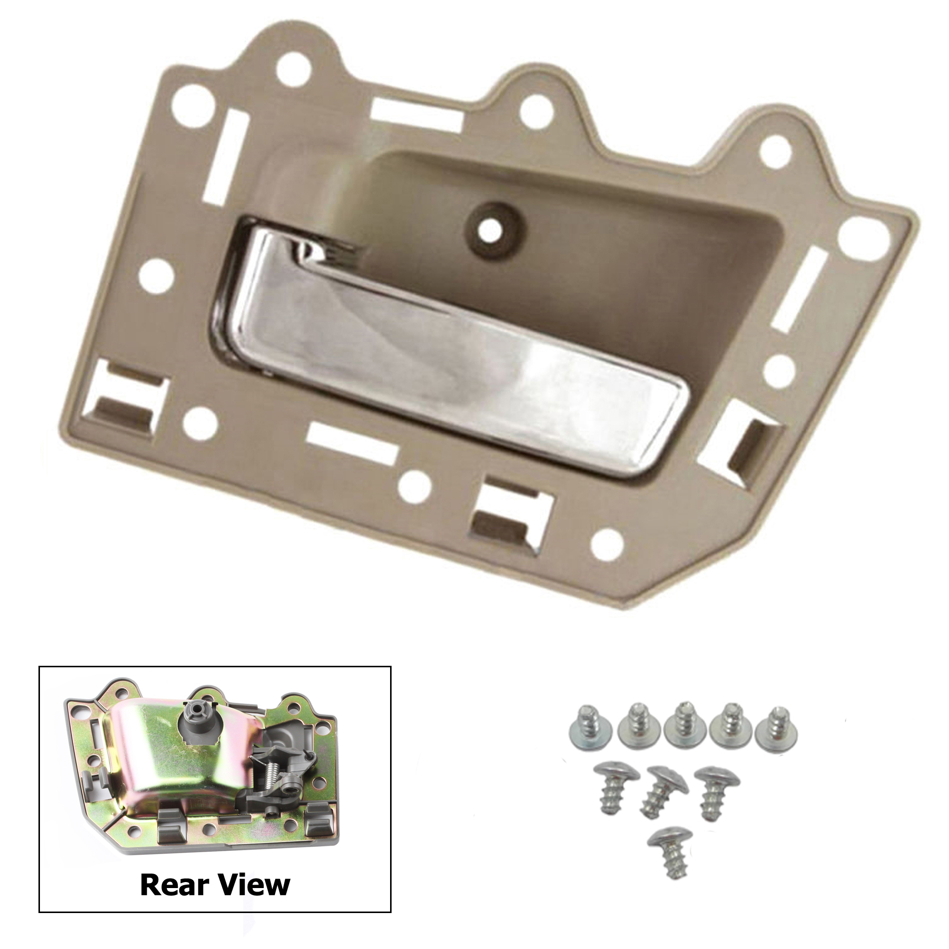 Inside Door Handle For 20052011 Jeep Grand Cherokee 4pcs Tan Beige