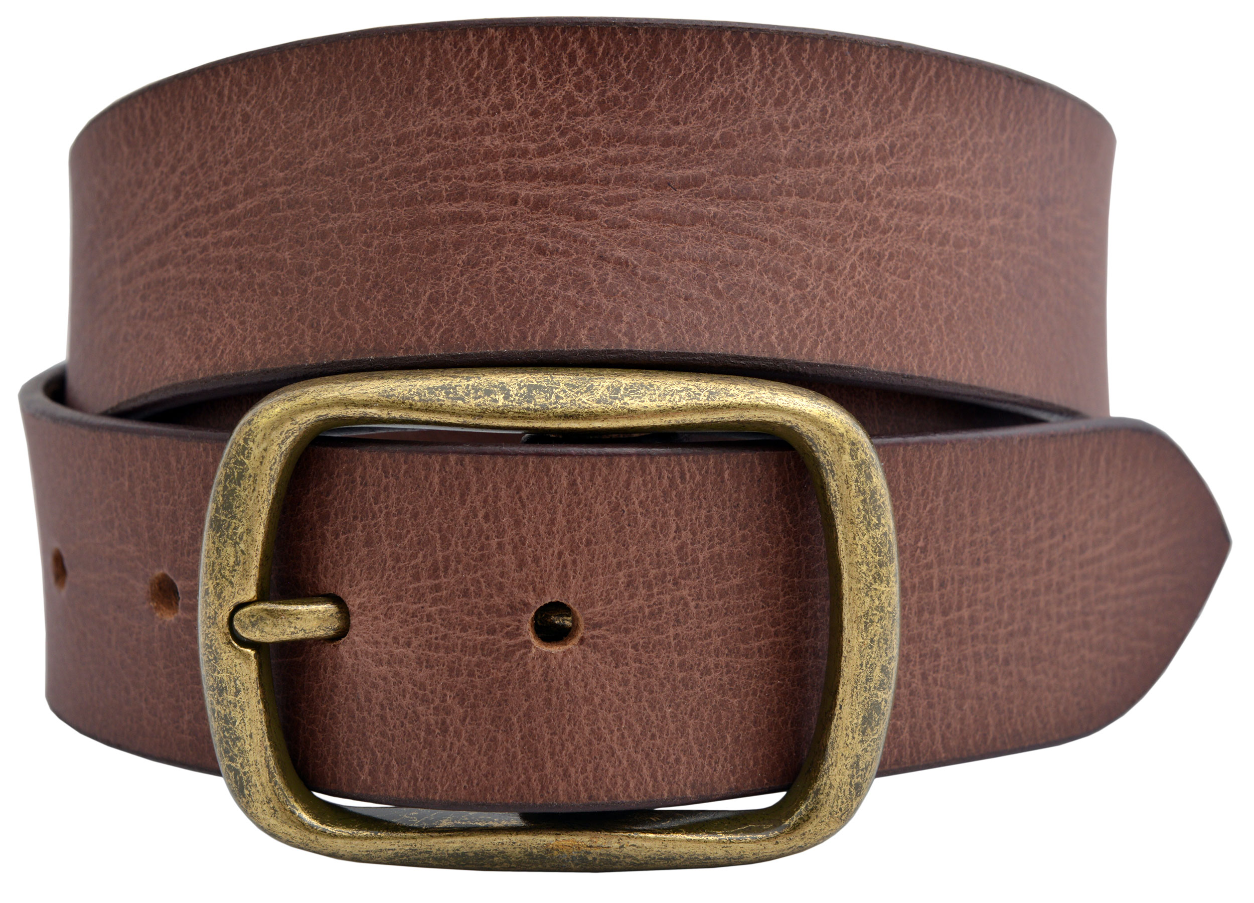 Vintage Full Grain Buffalo Leather Belt Brown TBS4135200 High