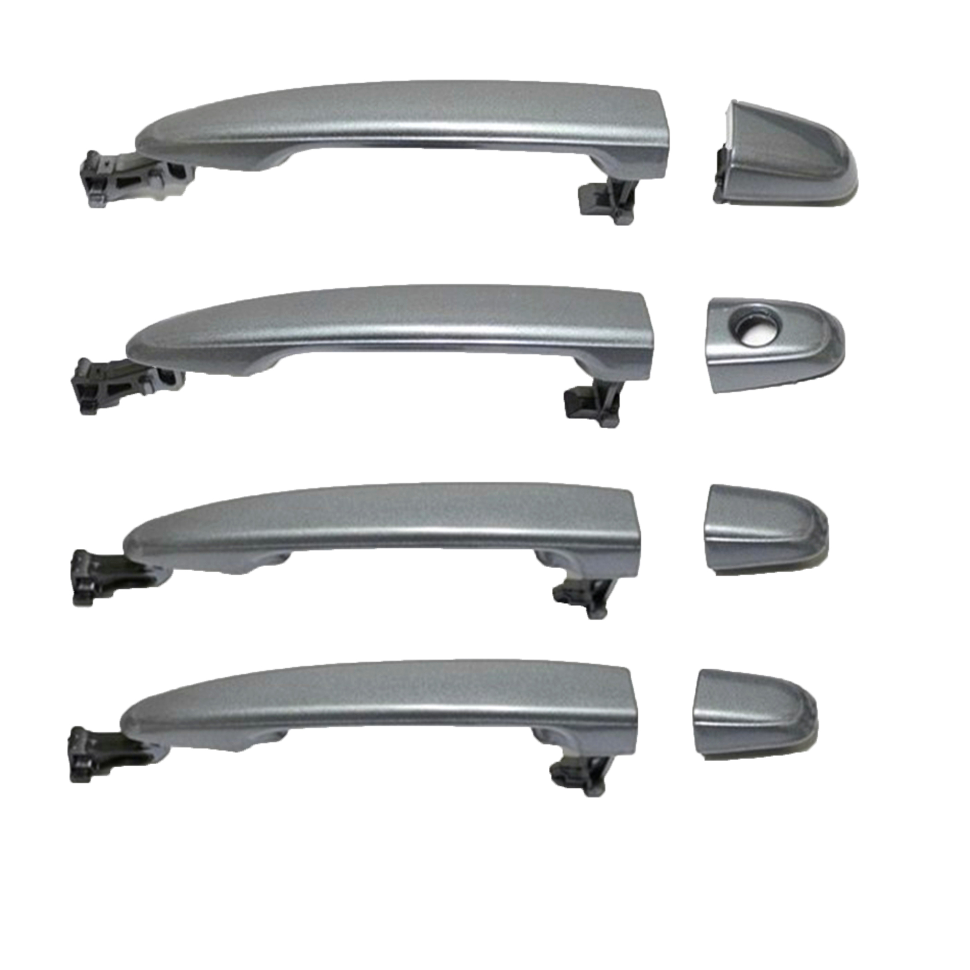 For Rear Left//Right 2004-2010 Sienna Blue Mirage Metallic 8R5 Outside Outer Door Handle W//O Keyhole 2004 2005 2006 2007 2008 2009 2010