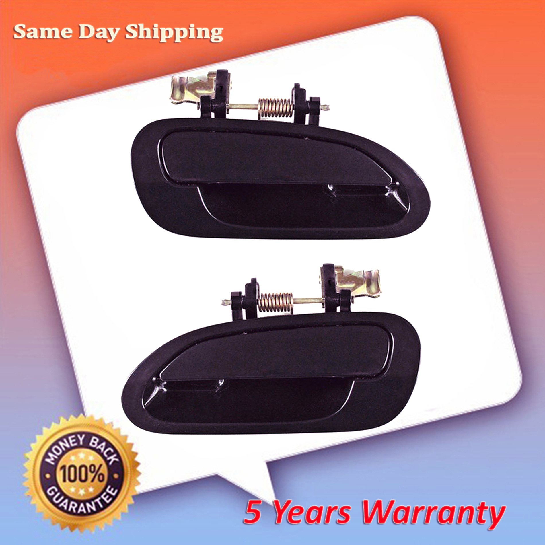 Exterior Door Handle For 98-2002 Honda Accord Set of 2 Front Sedan Primed