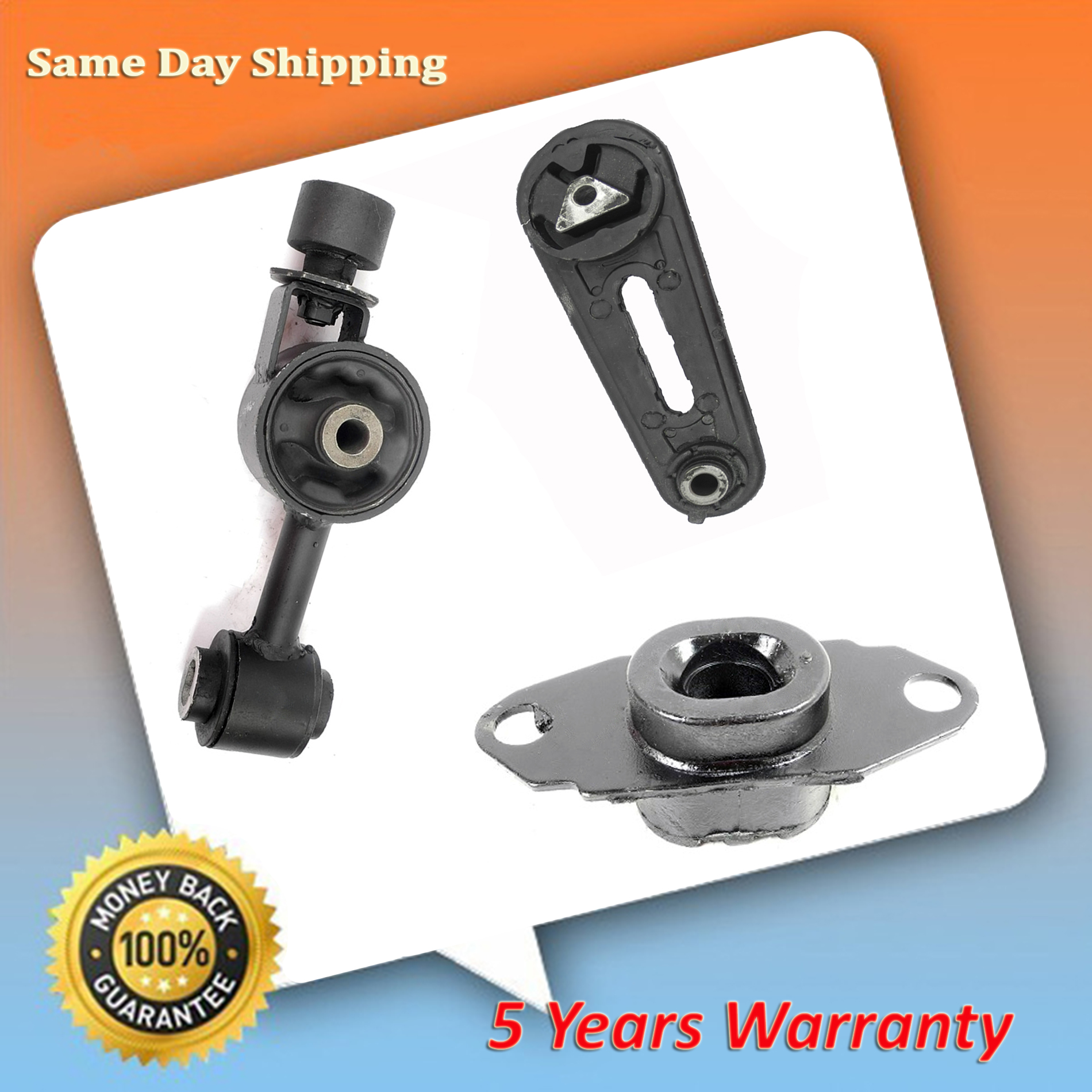 3 PCS FRONT & REAR MOTOR MOUNT FOR 20072011 Nissan Versa 1.8L Engine