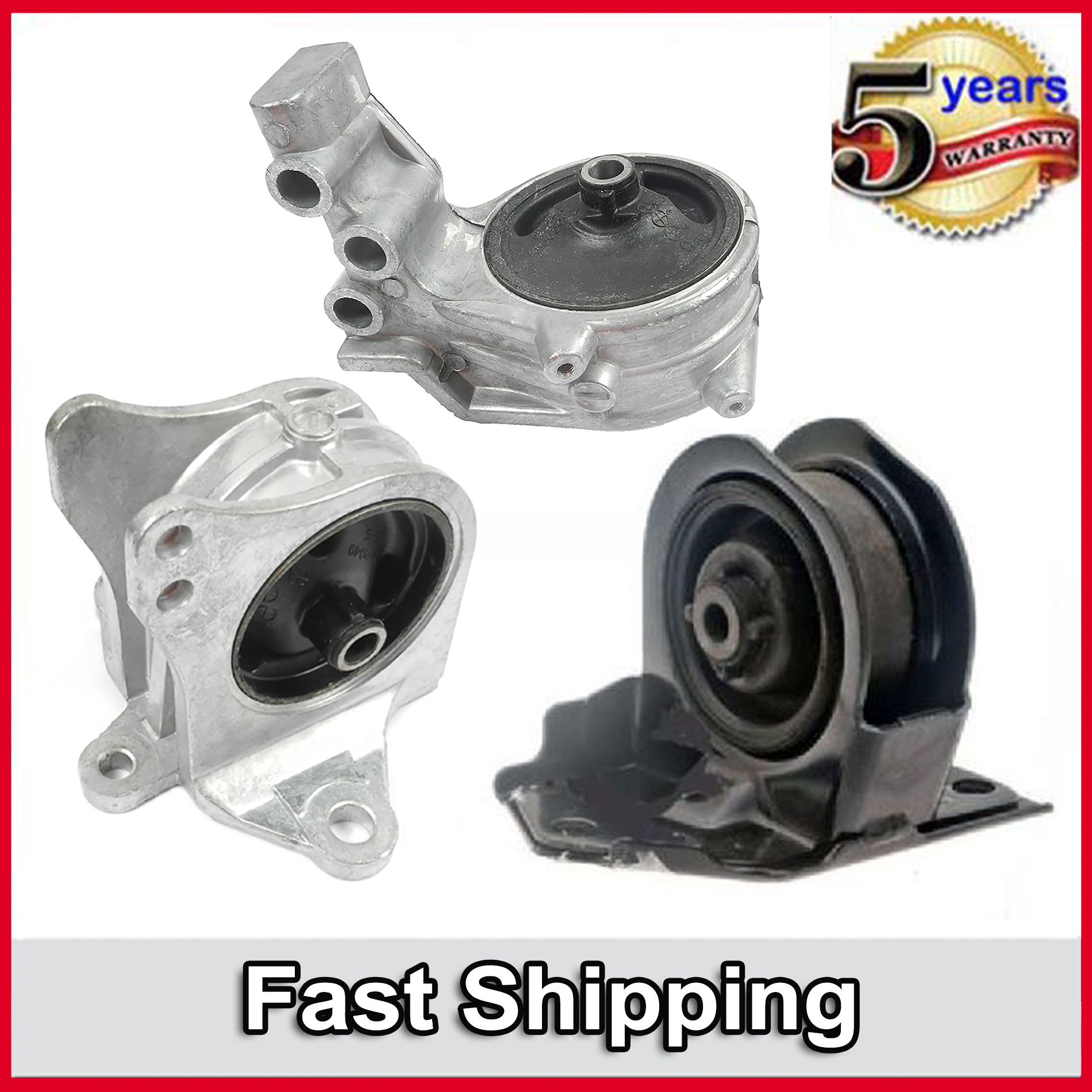 For Eagle Mitsubishi Manual Engine Motor Mount Set 4 M835 6657 6673 6672 4604