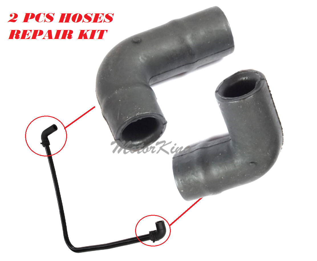 For Crankcase Vent PCV Valve Rubber 90 Elbow Connector Tubing Hose Set