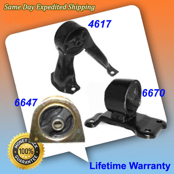 Motor Mounts /& Trans Mount 4PCS for 02-07 Mitsubish Lancer 2.0L Manual w//o Turbo