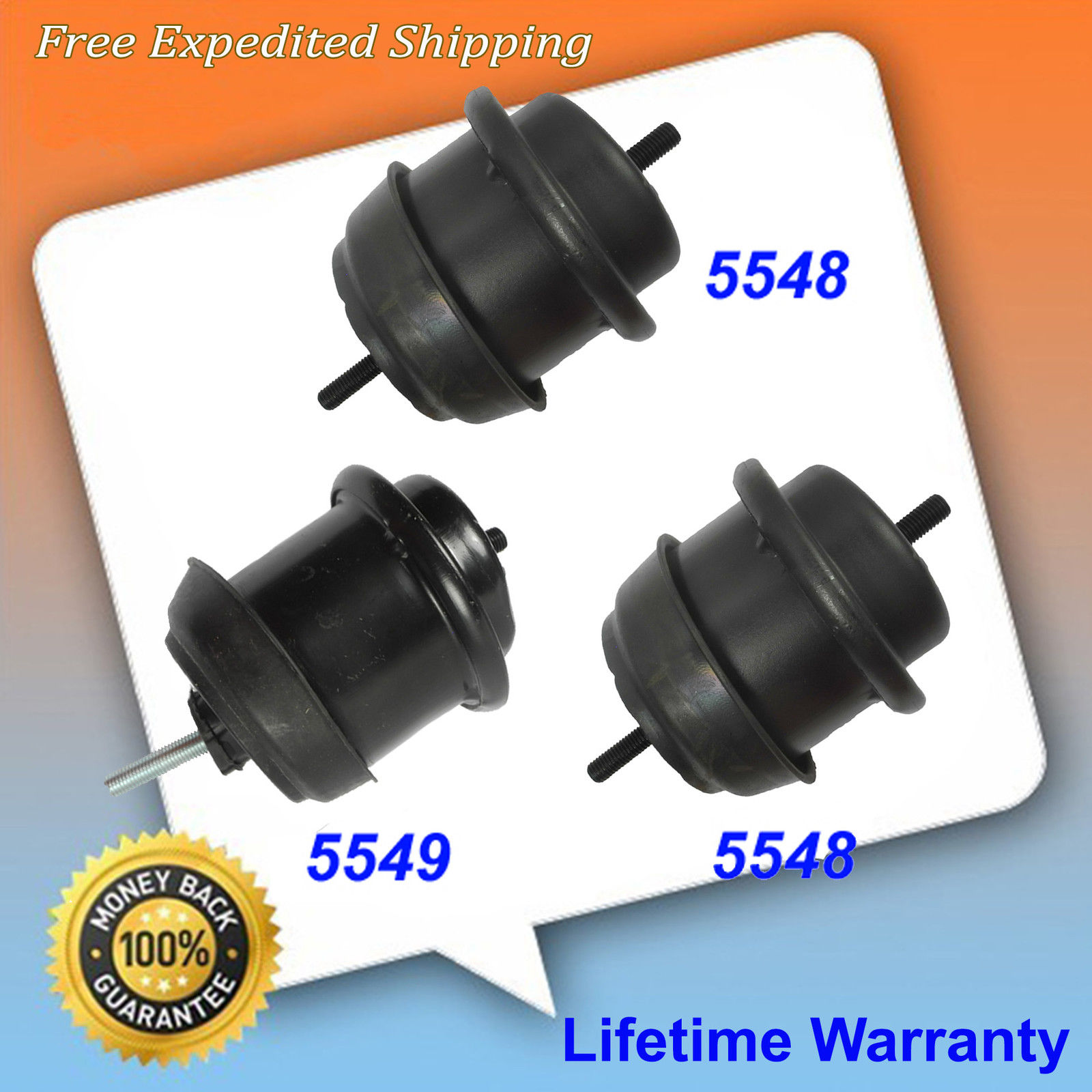 Engine Motor Mount 0915 For Chevy Traverse /GMC Acadia 3.6L 3PCS M1015