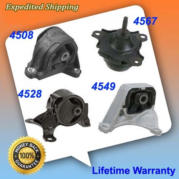 4PCS Kit Motor Mounts /& Manual Trans Mount for 2002-2006 Acura RSX Type-S 2.0L