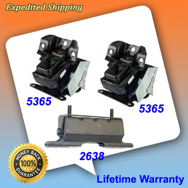 3 PCS FRONT MOTOR /& TRANS MOUNT FOR 2007-2009 GMC Yukon 4WD 5.3L /& 6.2L