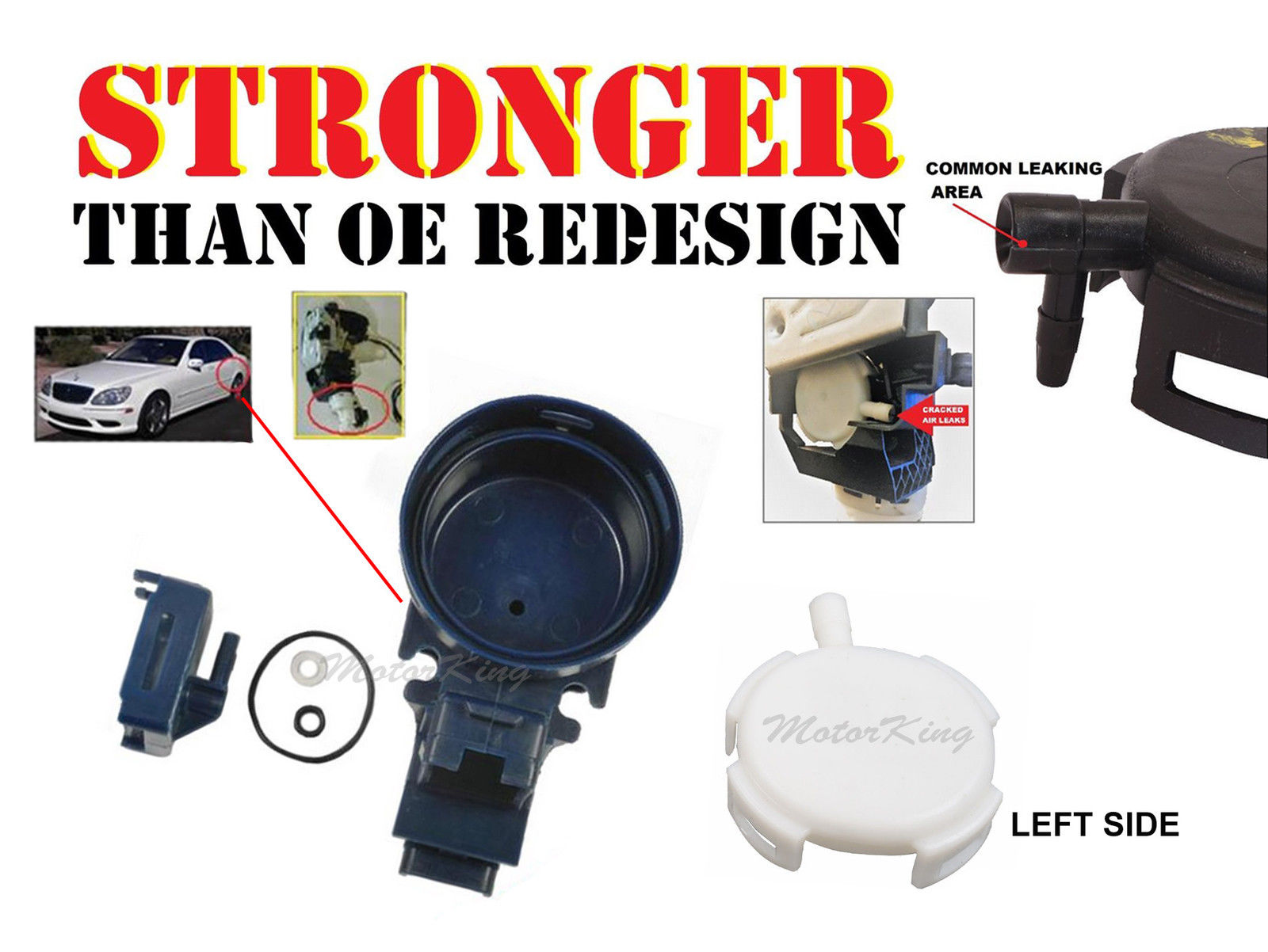 For Mercedes W215 CL500 CL600 LF Door Lock Actuator Air Cap Repair Kit